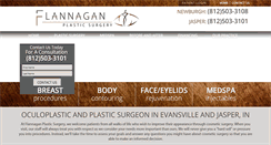 Desktop Screenshot of flannaganplasticsurgery.com