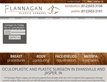Tablet Screenshot of flannaganplasticsurgery.com
